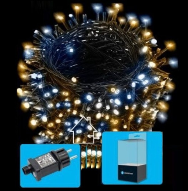 Φώτα εξωτερικού χώρου σε καλώδιο 1000LED 50m ζεστό λευκό-ψυχρό λευκό 9811 AIGOSTAR AIGOSTAR