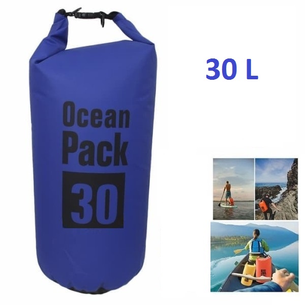 Αδιάβροχη τσάντα παραλίας Ocean Pack 30L μπλε OEM