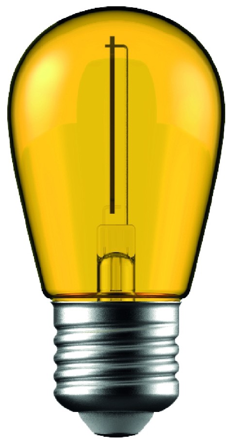 Avide LED Διακοσμητική Λάμπα Filament 1W E27 Κίτρινο