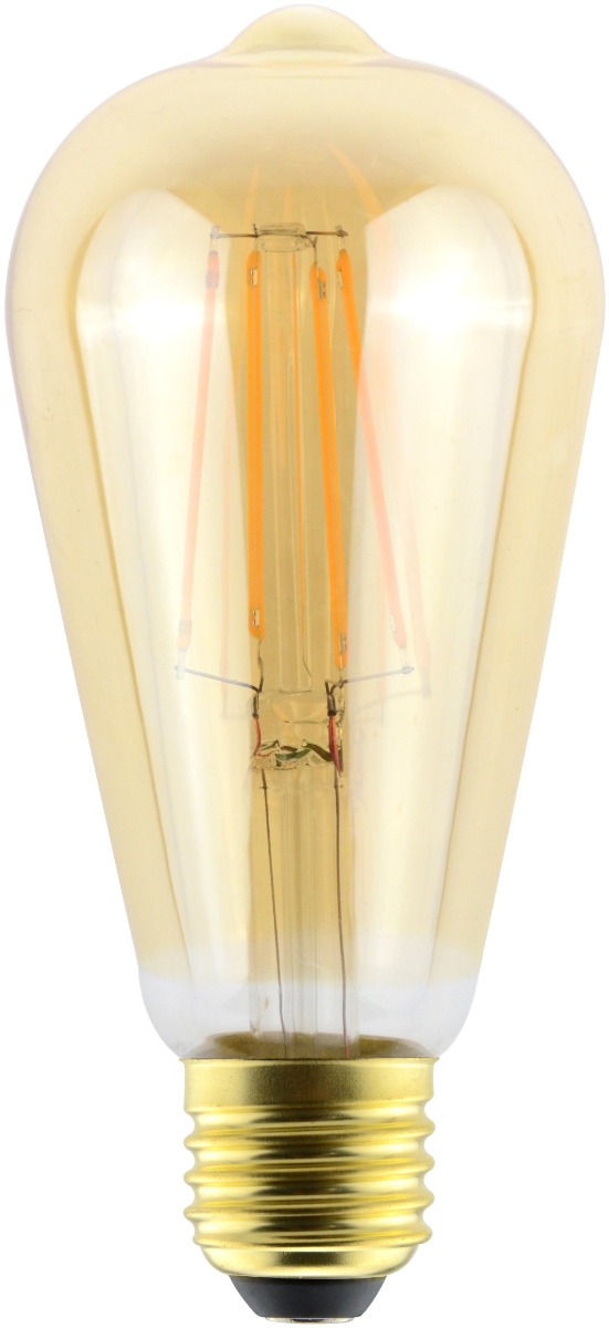 Avide LED Filament ST57 7W E27 360° Θερμό 2500K Ντιμαριζόμενο/Κεχριμπάρι