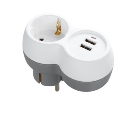 Technik Professional Πρίζα 1 Θέση + 2 USB-A 16A