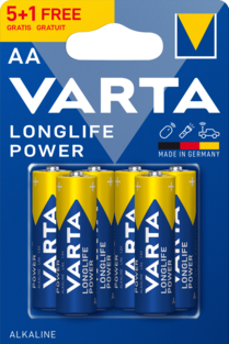 Varta Αλκαλικές Longlife Power Μπαταρίες LR6 AA (6τμχ)