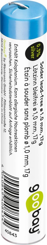 Goobay Σωληνάριο Κόλλησης Χωρίς Μόλυβδο 1.0mm 17g