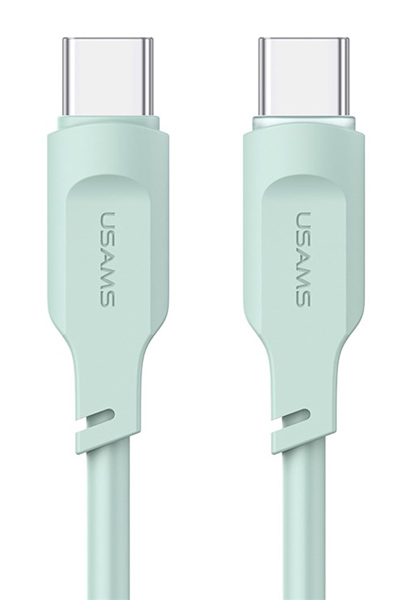 USAMS καλώδιο USB-C σε USB-C US-SJ567, 100W PD, 1.2m, πράσινο SJ567USB04