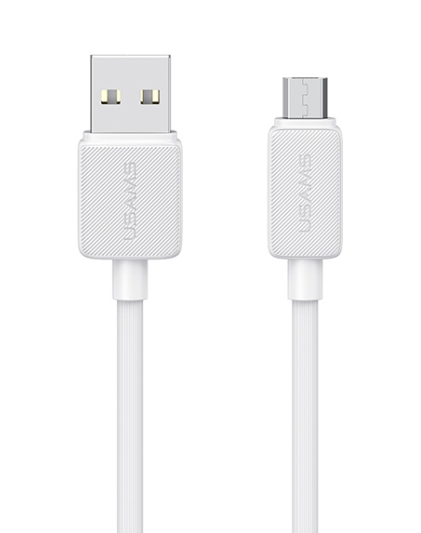 USAMS καλώδιο micro USB σε USB US-SJ690, 10W, 480Mbps, 1m, λευκό SJ690USB02