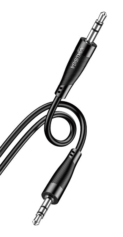 KAKUSIGA καλώδιο ήχου 3.5mm KSC-893, AUX, 1m, μαύρο KSC-893-BK
