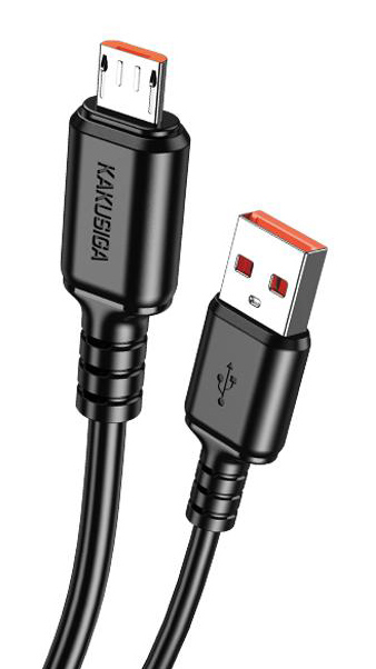 KAKUSIGA καλώδιο micro USB σε USB KSC-982, 15W, 480Mbps, 1m, μαύρο KSC-982-M-BK