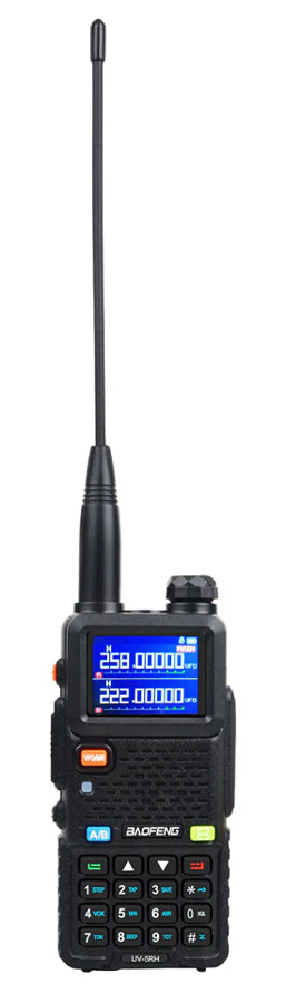 BAOFENG ασύρματος πομποδέκτης UV-5RH, VHF/UHF, 10W, μαύρος BFG-UV-5RH