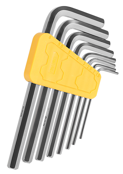 DELI σετ κλειδιά Allen DL230008 σε σχήμα L, 1.5-6mm, 8τμχ DL230008