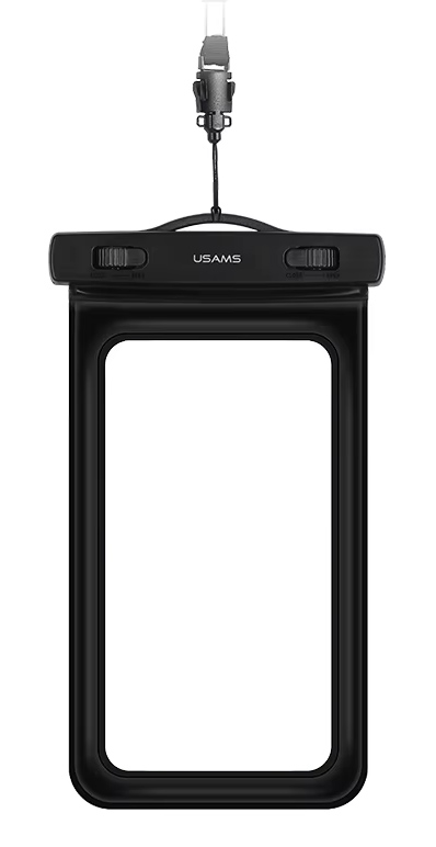 USAMS αδιάβροχη θήκη smartphone US-YD011, έως 7", IPX8, μαύρη 7FSD1101