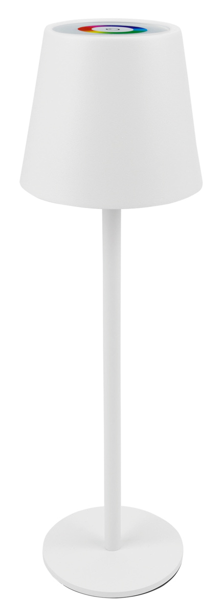 POWERTECH LED επιτραπέζιο φωτιστικό HLL-0196, RGB, ρυθμιζόμενο, επαναφορτιζόμενο, λευκό HLL-0196