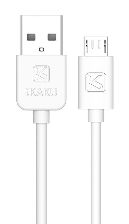 KAKUSIGA καλώδιο micro USB σε USB KSC-332, 2.4A, 480Mbps, 2m, λευκό KSC-332-M-WH