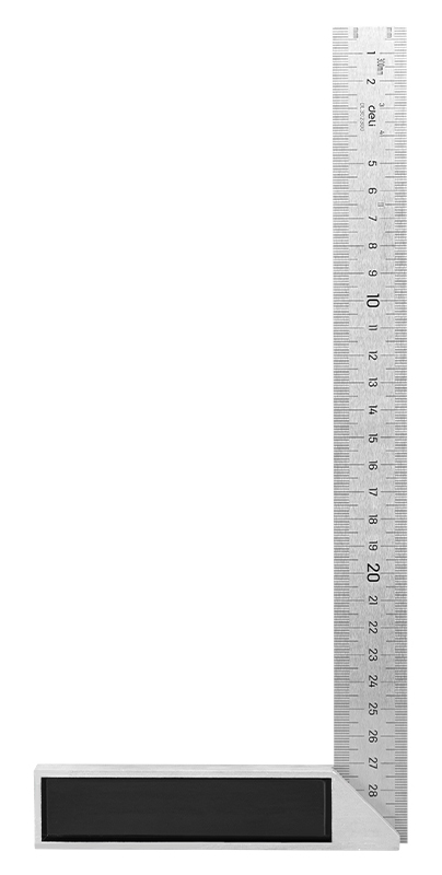 DELI μεταλλικός γωνιακός χάρακας DL302300, 300mm DL302300