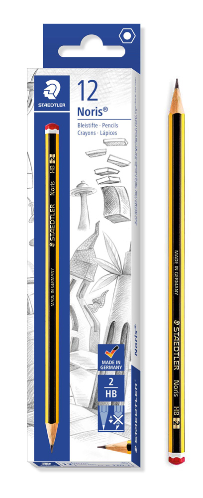 STAEDTLER ξύλινο μολύβι Noris 120-2, εξάγωνο, ΗB2, 12τμχ 120-2