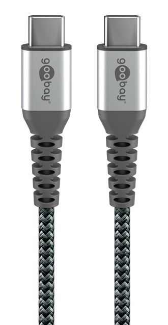 GOOBAY καλώδιο USB-C 49303, 60W, 480Mbps, 2m, μαύρο 49303