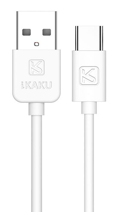 KAKUSIGA καλώδιο USB-C σε USB KSC-332, 2.4A, 480Mbps, 2m, λευκό KSC-332-C-WH