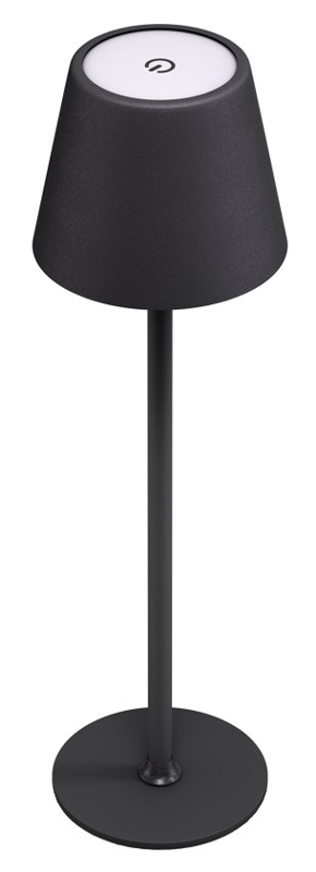 GOOBAY επιτραπέζιο φωτιστικό 77673, 3000K, dimmable, επαναφορτιζόμενο, μαύρο 77673