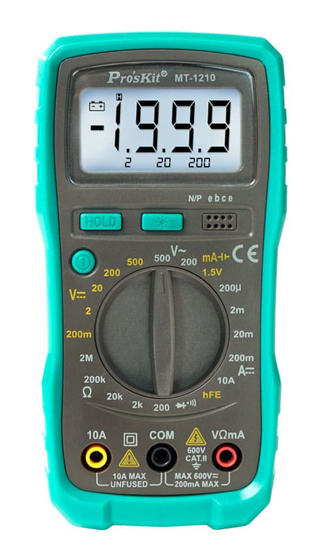 PROSKIT ψηφιακό πολύμετρο MT-1210, μέτρηση AC/DC MT-1210