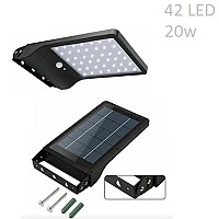 Επαναφορτιζόμενο ηλιακό φως τοίχου 42SMD LED με αισθητήρα κίνησης AB-TA123 aerbes Aerbes