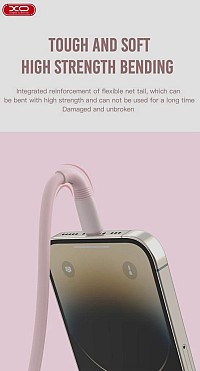 XO NB-Q226A 27W Καλώδιο Φόρτισης + Data Type-C σε Lightning 1m Μπλέ