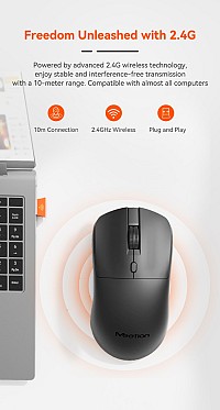 Meetion Ασύρματο Ποντίκι Office MT-R546 2.4G Μαύρο