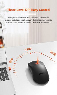 Meetion Ασύρματο Ποντίκι Office MT-R546 2.4G Μαύρο