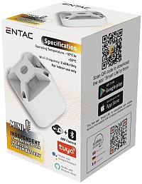 Entac Smart Mini Ανιχνευτής Φωτιάς & Θερμότητας με WIFI TUYA