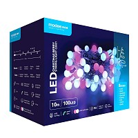 Modee Christmas LED Λαμπάκια Τύπου Berry με Βύσμα (100LED/10m/10cm) Ροζ & Ψυχρό