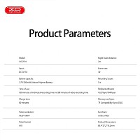 XO ZF01 Κάμερα Καταγραφής με Κλιπ 1080P 32Gb