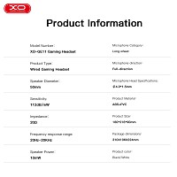 XO GE11 Gaming Ενσύρματα Ακουστικά με RGB Φωτισμό & Μικρόφωνο Μαύρα
