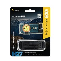 Technik H27 Επαναφορτιζόμενος Φακός Κεφαλής LED USB Type-C IPX4 500 lm