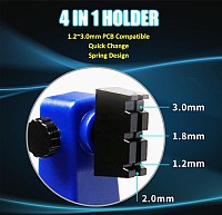 PROSKIT βάση στήριξης πλακέτας SN-390 για συγκόλληση, 360°, μαύρη SN-390