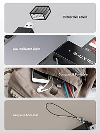 CABLETIME card reader CT-ASD3-PB για SD & micro SD, USB, 5Gbps, μαύρο CT-ASD3-PB