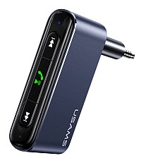 USAMS ασύρματο audio receiver US-SJ519 με μικρόφωνο, Bluetooth 5.0, γκρι SJ519JSQ01