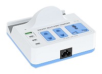 RELIFE σταθμός φόρτισης RL-309H, USB/3x USB-C/3x DC/wireless, 72W, λευκός RL-309H