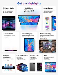 TECLAST tablet ArtPad Pro με στυλό αφής, 12.7, 8/256GB, 4G, Android 15, 10000mAh, γκρι ARTPADPRO-GR
