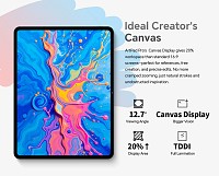 TECLAST tablet ArtPad Pro με στυλό αφής, 12.7, 8/256GB, 4G, Android 15, 10000mAh, γκρι ARTPADPRO-GR