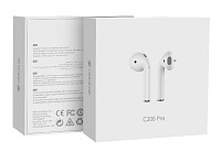 CELEBRAT earphones με θήκη φόρτισης C200 Pro, True Wireless, 13mm, 30/300mAh, λευκά C200-PRO