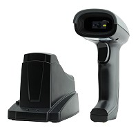 GTCODESTAR barcode scanner GT-1901C με βάση, 1D & 2D, ενσύρματο & ασύρματο, Bluetooth, 2000mAh, μαύρο GT-1901C
