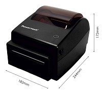 POWERTECH θερμικός εκτυπωτής ετικετών PT-1510, USB/Ethernet/Serial, auto cutter, μαύρος PT-1510