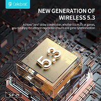 CELEBRAT φορητό ηχείο SP-21, 5W, Bluetooth, 1200mAh, μαύρο SP-21