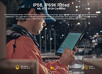 ULEFONE tablet Armor Pad Pro, 8, 8/256GB, 4G, 7650mAh, IP68/IP69K, μαύρο ARMORPAD-PRO