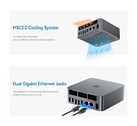 BEELINK mini PC EQi12-D4, Intel i3-1220P, 16GB, 500GB M.2, Windows 11 Pro EQI12D4-1220P-16500