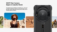 ULEFONE smartphone RugKing με ηχείο 3.5W, 5.99, 8/256GB, 9600mAh, IP68/IP69K, μαύρο RUGKING-BK