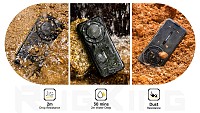 ULEFONE smartphone RugKing με ηχείο 3.5W, 5.99, 8/256GB, 9600mAh, IP68/IP69K, μαύρο RUGKING-BK