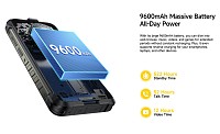 ULEFONE smartphone RugKing με ηχείο 3.5W, 5.99, 8/256GB, 9600mAh, IP68/IP69K, μαύρο RUGKING-BK