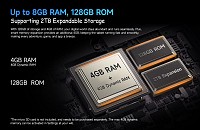 ULEFONE tablet Tab A9 Pro Kids, 8.68, 4/128GB, 4G, Android 15, 5040mAh, μπλε TABA9-PRO-BL