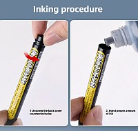 Ανεξίτηλος μαρκαδόρος σημαδέματος TOOL-0100 με μακριά μύτη, 45mm, κόκκινος, 2τμχ TOOL-0100