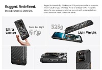 RUGONE smartphone Xever 7, 6.67, 12/512GB, 5G, 5550mAh, IP68/IP69K/MIL-STD-810H, μαύρο XEVER7-BK