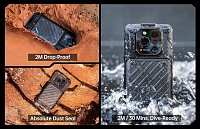 RUGONE smartphone Xever 7, 6.67, 12/512GB, 5G, 5550mAh, IP68/IP69K/MIL-STD-810H, μαύρο XEVER7-BK